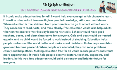 Paragraph on If I Could Make Education Free For All