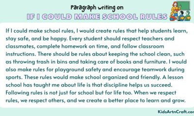 Paragraph on If I Could Make School Rules