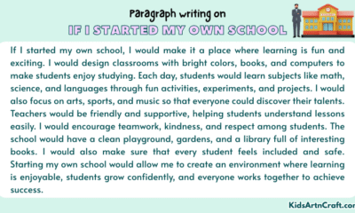 Paragraph on If I Started My Own School