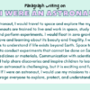 Paragraph on If I Were An Astronaut