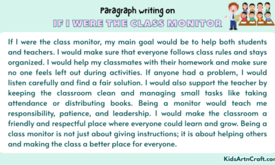 Paragraph on If I Were the Class Monitor