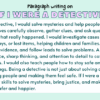 Paragraph on If I Were a Detective