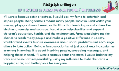 Paragraph on If I Were a Famous Actor / Actress