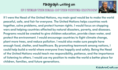 Paragraph on If I Were the Head of the United Nations