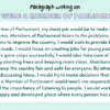 Paragraph on If I Were a Member of Parliament