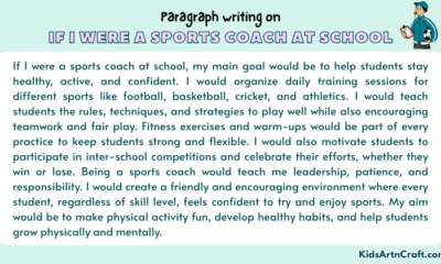 Paragraph on If I Were a Sports Coach at School