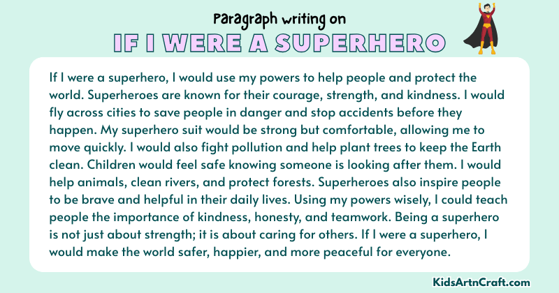 Paragraph on If I Were A Superhero