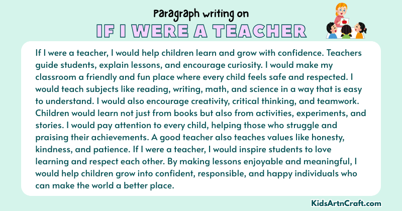 Paragraph on If I Were a Teacher