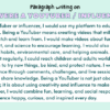 Paragraph on If I Were a YouTuber / Influencer