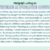 Paragraph on If I Were a Police Officer