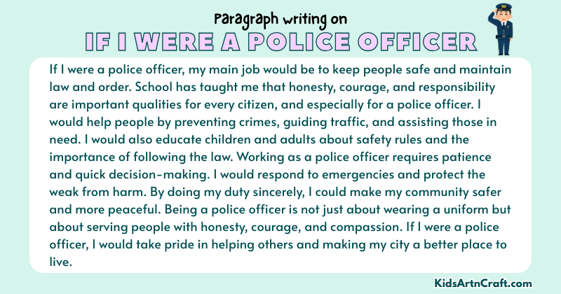 Paragraph on If I Were a Police Officer