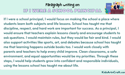 Paragraph on If I Were a School Principal