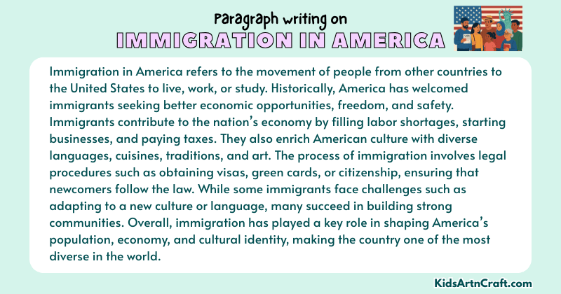 Expository Paragraph on Immigration in America (Explains with Facts)