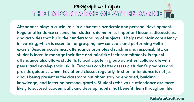Paragraph on The Importance of Attendance