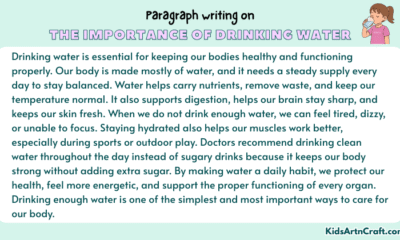 Paragraph on The Importance Of Drinking Water