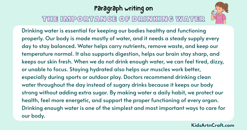 Expository Paragraph on The Importance Of Drinking Water (Explains with Facts)