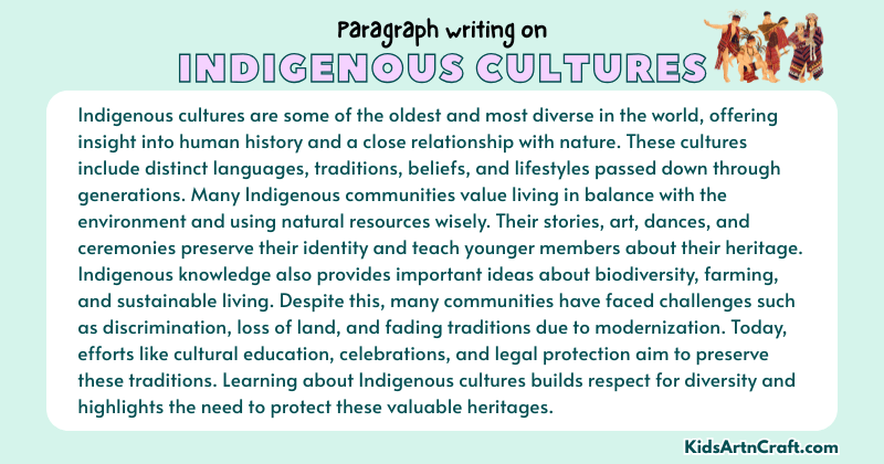 Expository Paragraph on Indigenous Cultures (Explains with Facts)