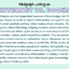 Paragraph on Internet vs. Books