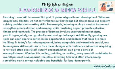 Paragraph on Learning a New Skill
