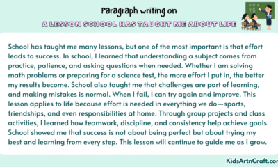 Paragraph on A Lesson School Has Taught Me About Life