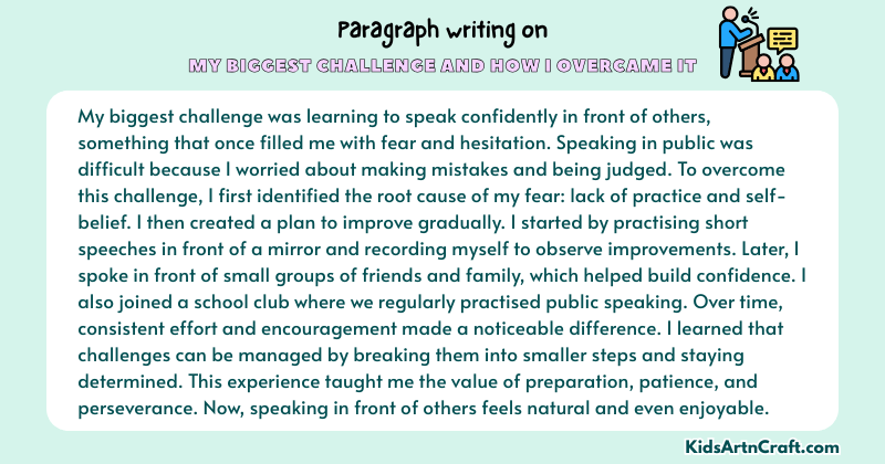 Paragraph on My Biggest Challenge and How I Overcame It