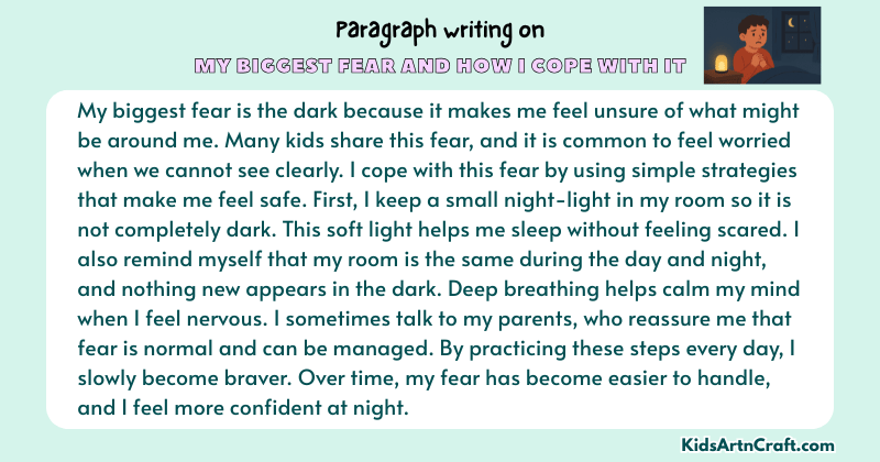 Paragraph on My Biggest Fear And How I Cope With It
