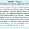 Paragraph on My Biggest Mistake