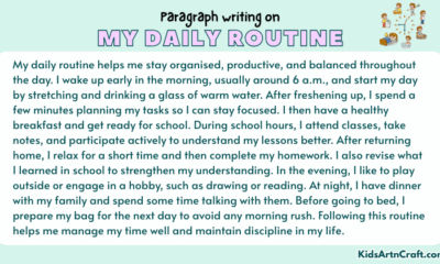 Paragraph on My Daily Routine