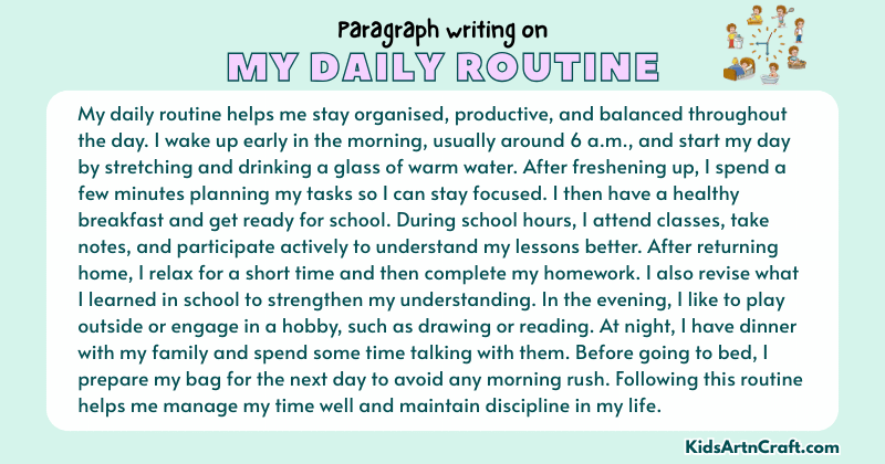 Paragraph on My Daily Routine