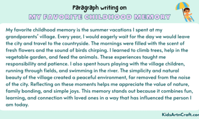 Paragraph on My Favorite Childhood Memory