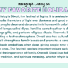 Paragraph on My Favorite Holiday