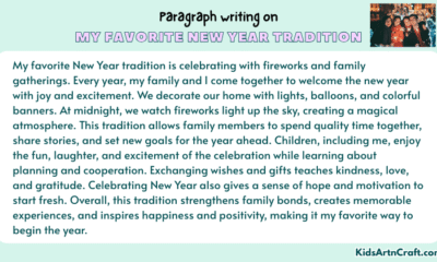 Paragraph on My Favorite New Year Tradition