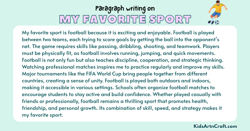 Expository Paragraph on My Favorite Sport (Explains with Facts)