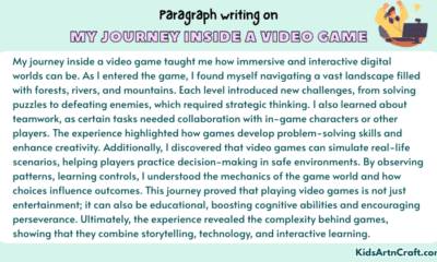 Paragraph on My journey inside a video game