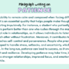 Paragraph on Patience