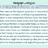 Paragraph on Is Perfection a Myth?