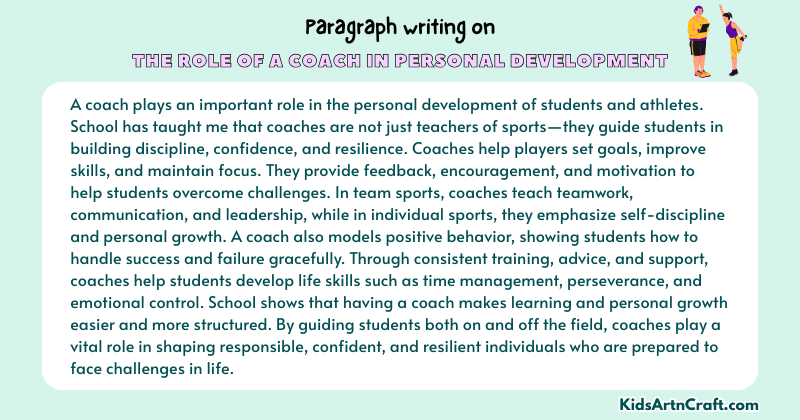 Paragraph on The Role Of A Coach In Personal Development