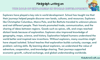 Paragraph on The Role Of Explorers In World Development