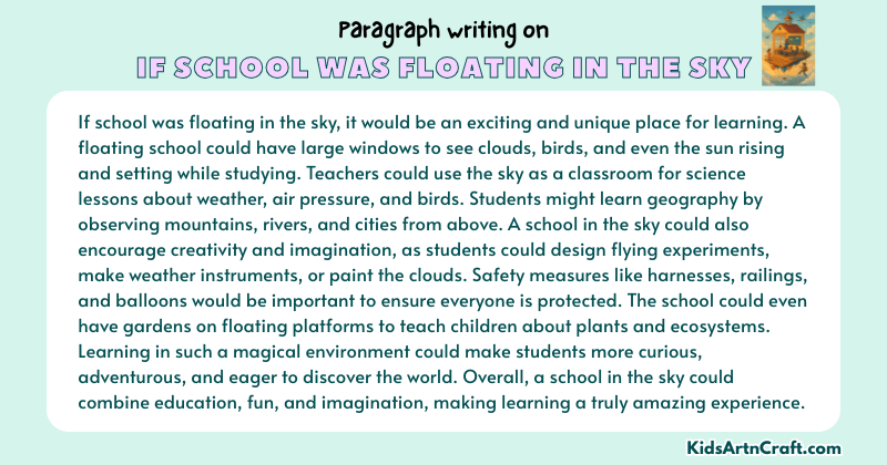 Paragraph on If School Was Floating In The Sky