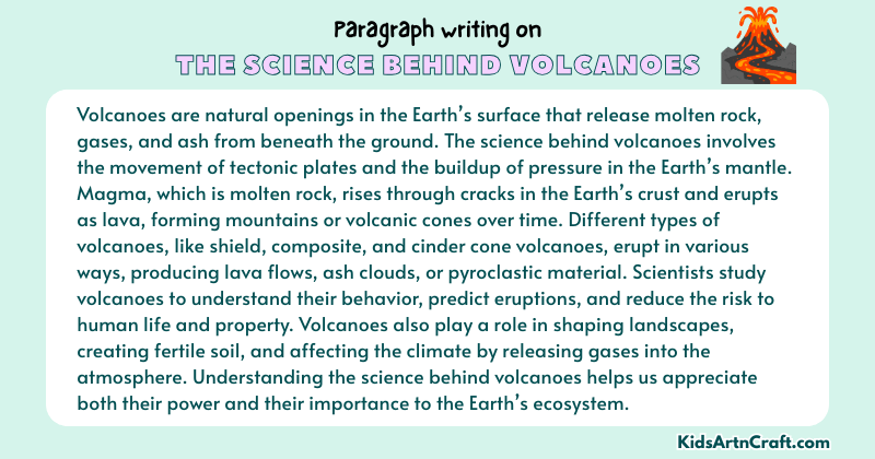 Expository Paragraph on The Science Behind Volcanoes (Explains with Facts)