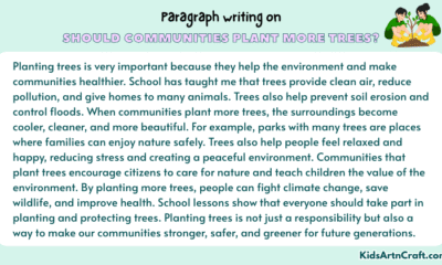 Paragraph on Should Communities Plant More Trees?