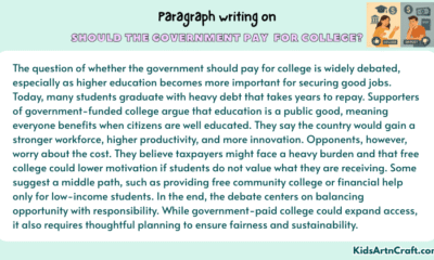 Paragraph on Should The Government Pay for College?