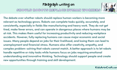 Paragraph on Should robots replace human workers
