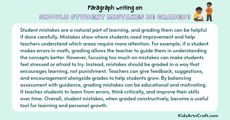Paragraph on Should Student Mistakes Be Graded?