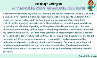 Paragraph on A Teacher Who Changed My Life