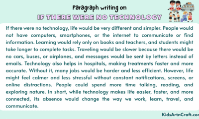 Paragraph on If There Were No Technology