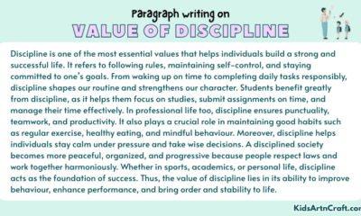 Paragraph on Value of Discipline