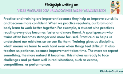 Paragraph on The Value of Practice and Training