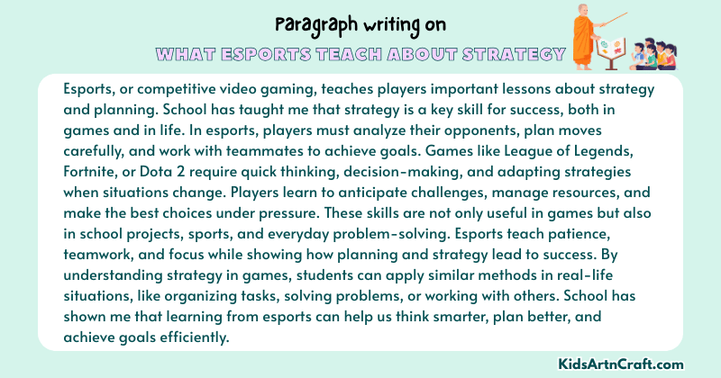 Expository Paragraph on What Esports Teach About Strategy (Explains with Facts)