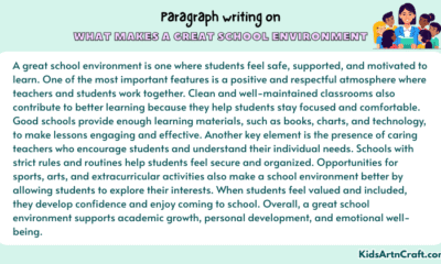 Paragraph on What Makes a Great School Environment
